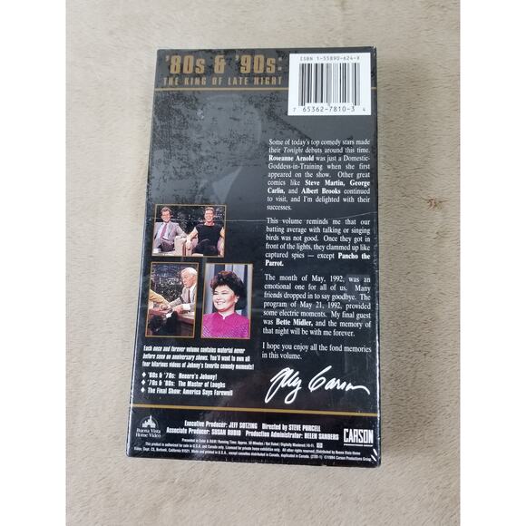 Johnny Carson VHS The Tonight Show 1990 New Sealed The King of Late Night Vtg - Picture 5 of 10